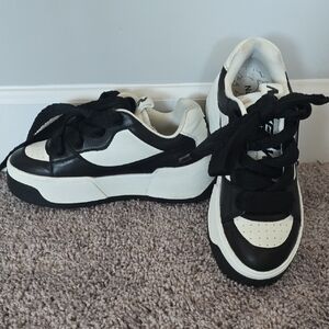 Naked Wolfe black/white City platform sneakers-9